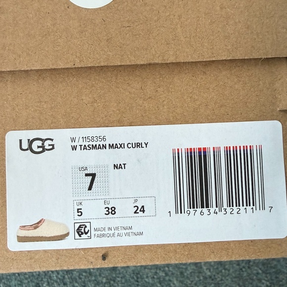 UGG WOMEN'S TASMAN MAXI CURLY (NAT) - Picture 3 of 3